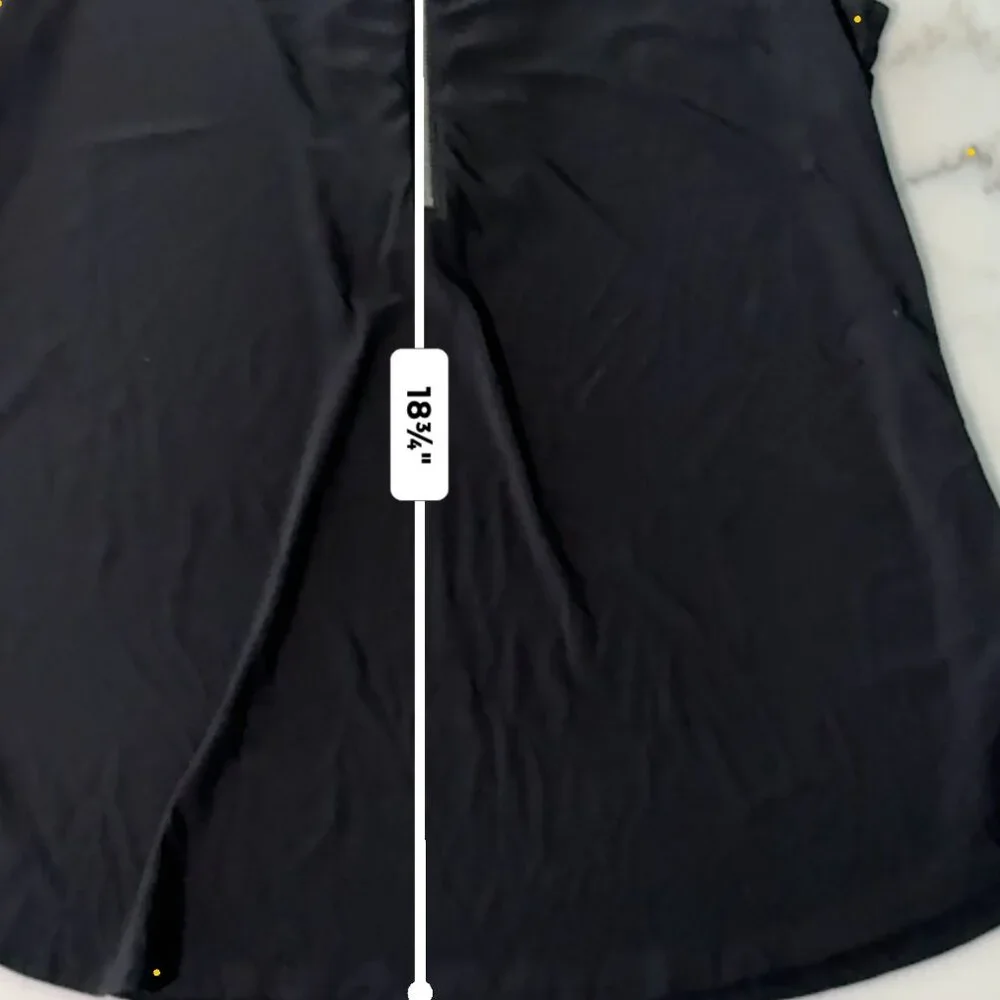 Black Sleeveless Top with front zipper Size XL - Picture 6 of 6